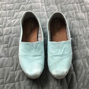 Sky blue Toms canvas Toms size 6.5